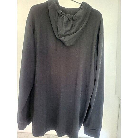 ADIDAS Black Classic Drawstring Hoodie Pullover Size XL Unisex - Picture 5 of 7